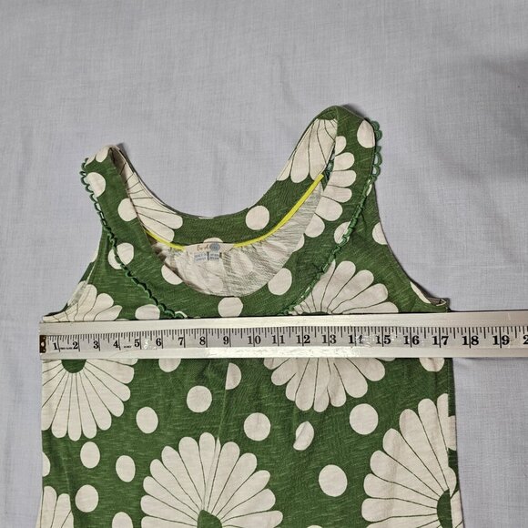 Boden Sleeveless Floral Dress Women Size 6R Green/White Cotton - Picture 9 of 13